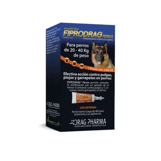 Fiprodrag Perro 20 A 40Kg 1 pipeta
    