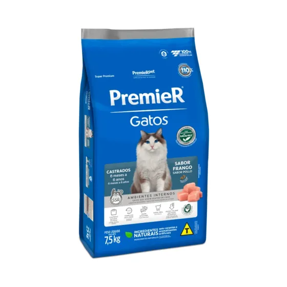 Premier Gato Esterilizado de 6 meses a 6 años Pollo 7.5KG VENCE JUNIO 2026
    