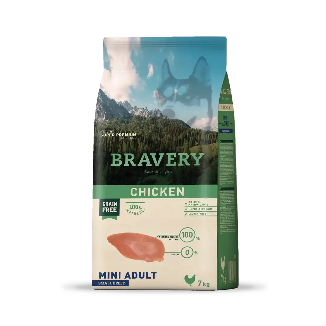 Bravery Pollo Perro Mini Adulto