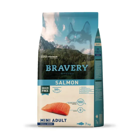 Bravery Salmón Mini Adulto Dog 7 kg
    