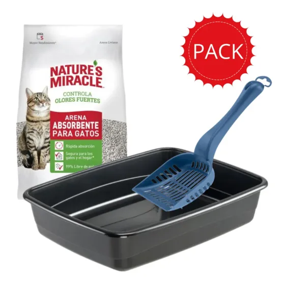 Pack Arena 2 kg - arenero y pala Para Gato
    